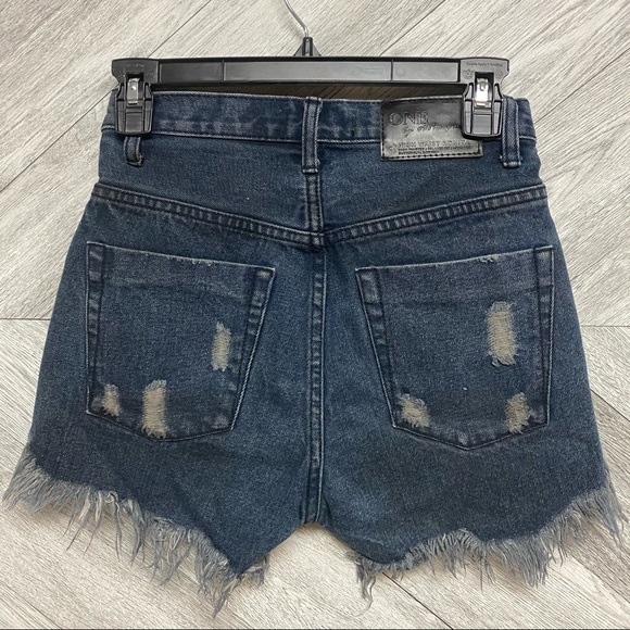 One Teaspoon | High Waist Bonita Shorts Distressed - Picture 6 of 11